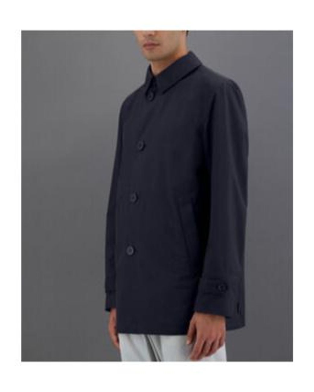 Herno Blue Gore-Tex Paclite Laminar Raincoat for men