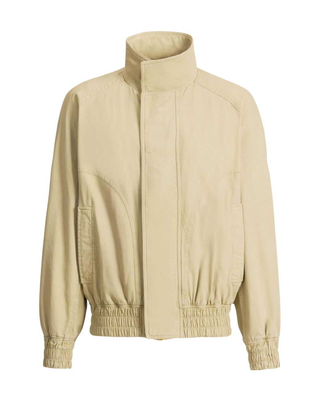 Balmain Natural Cotton Vintage Bomber Jacket for men