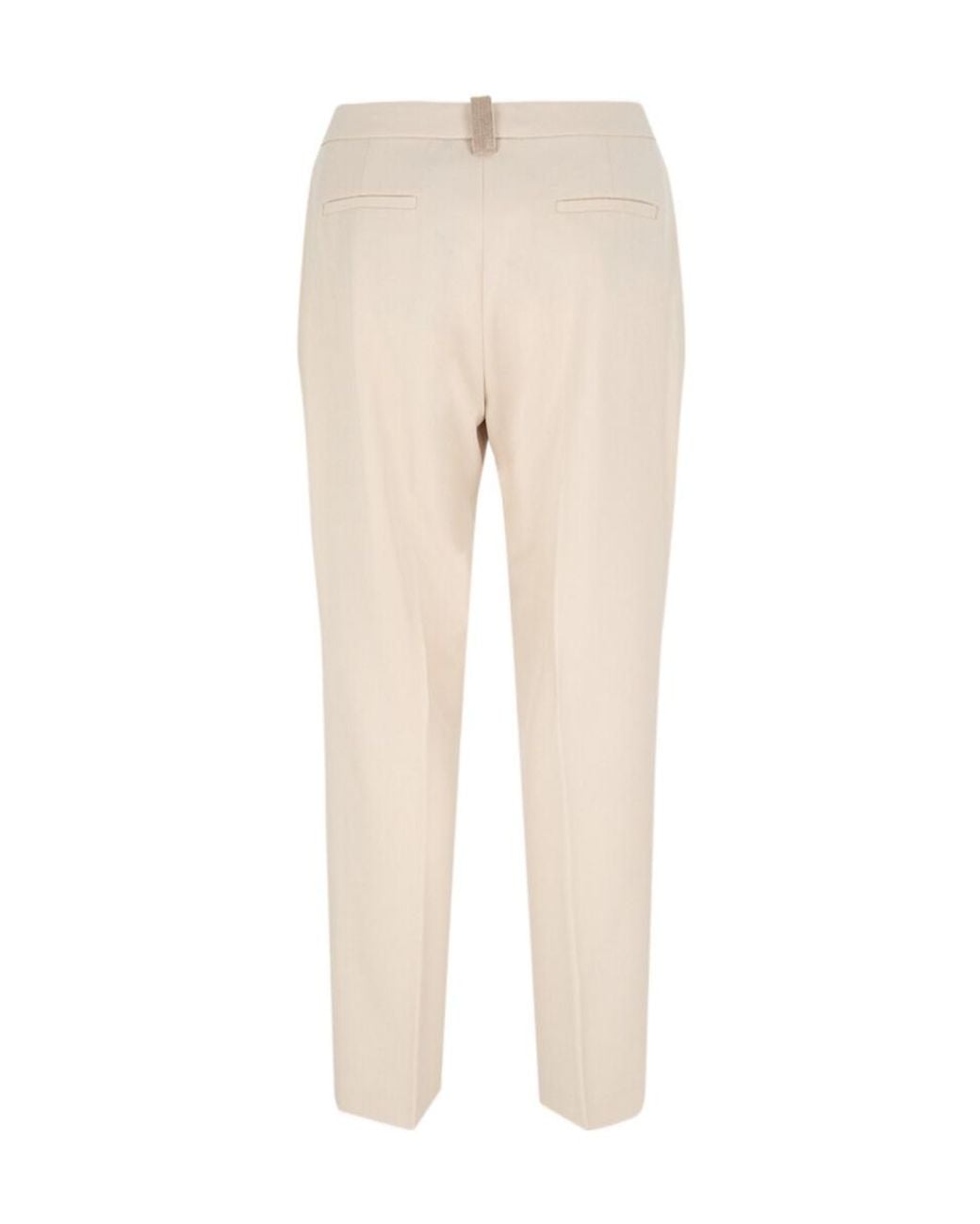Fabiana Filippi Natural Straight-Leg Casual Pants