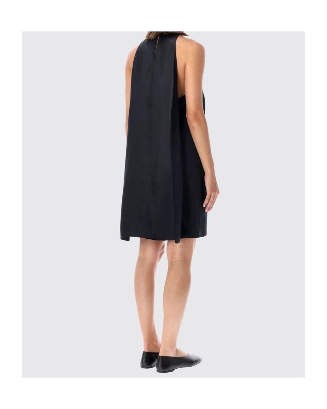 Loulou de Saison Black Bruna Halterneck Dress