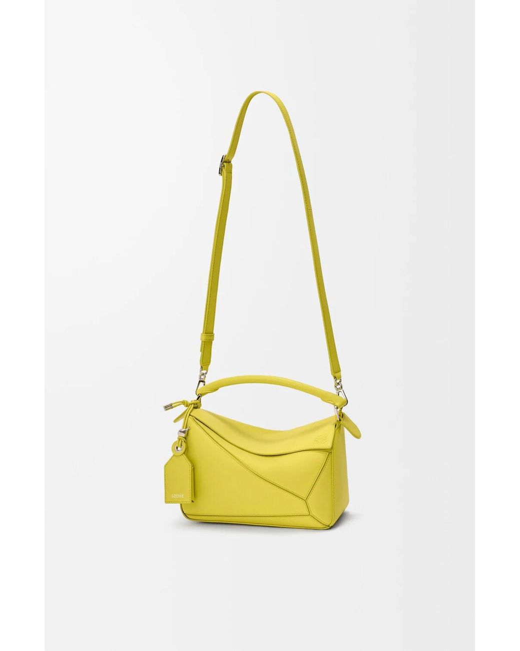 Loewe Yellow Small Featherlight Puzzle Bag