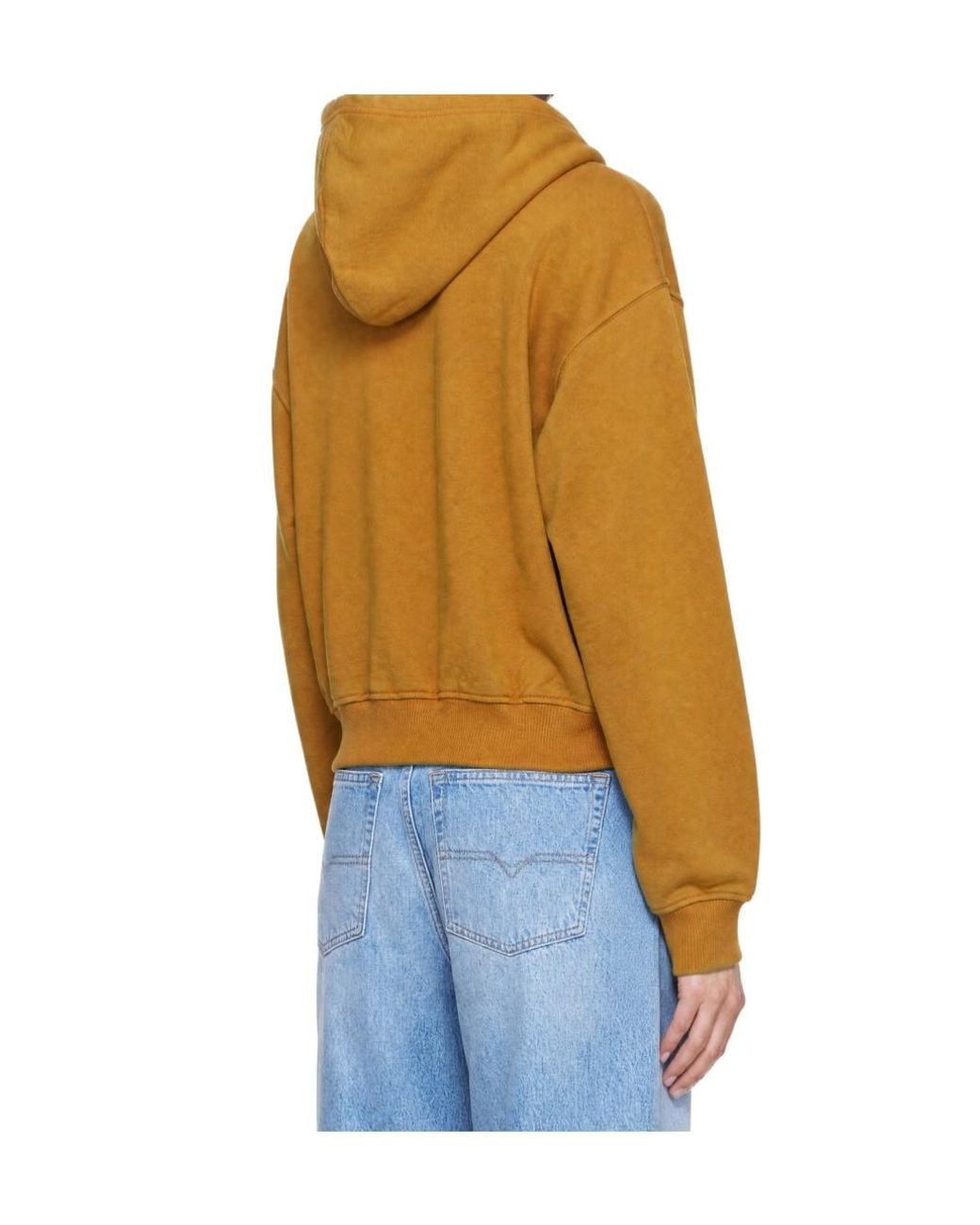 DIESEL Blue Faded-Effect Zip-Up Hoodie
