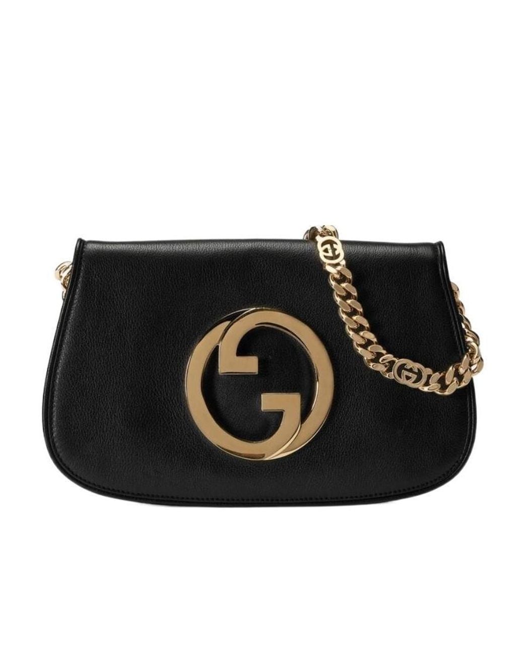 Gucci Black Blondie Logo-Detailed Shoulder Bag
