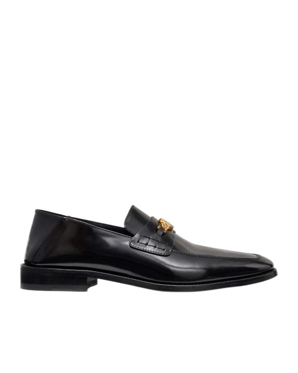 Amiri Black Logo Plaque Loafers for men