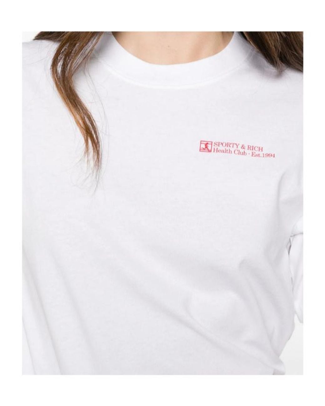 Sporty & Rich White Short-Sleeved T-Shirt