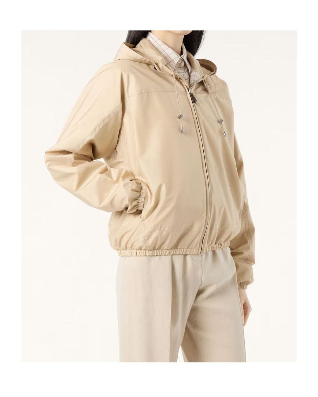 Loro Piana Natural Donny Bomber Jacket