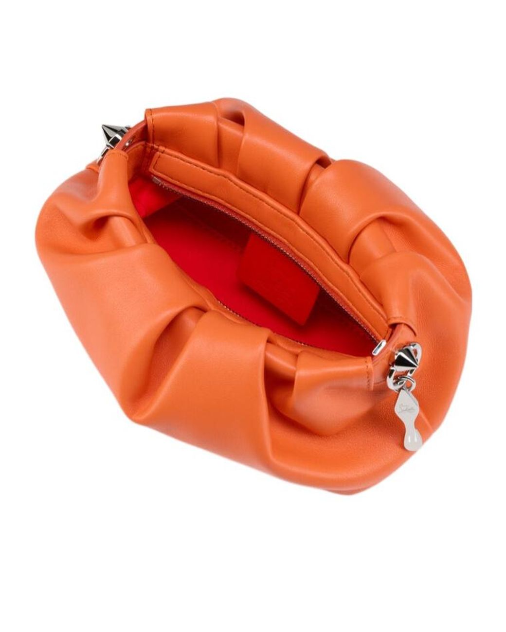 Christian Louboutin Orange Eva Zip-Up Crossbody Bag