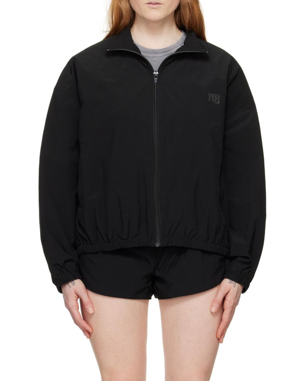 Alexander Wang Black Zipped Track Jacket