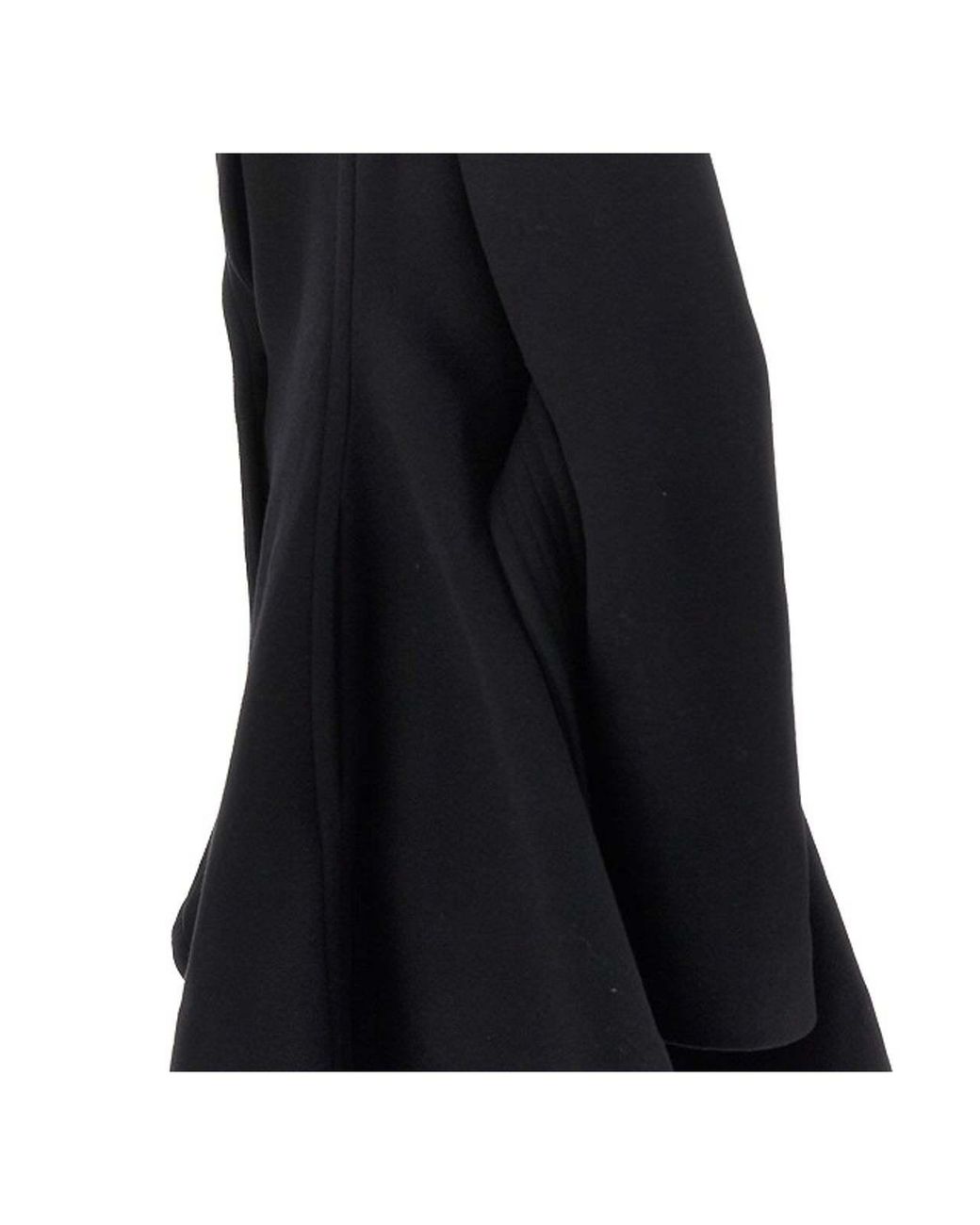 Alaïa Black Alaïa Belted Asymmetric Robe Coat