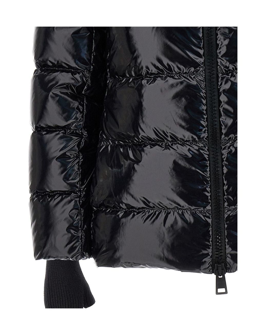 Herno Black Glove Detailed Down Jacket