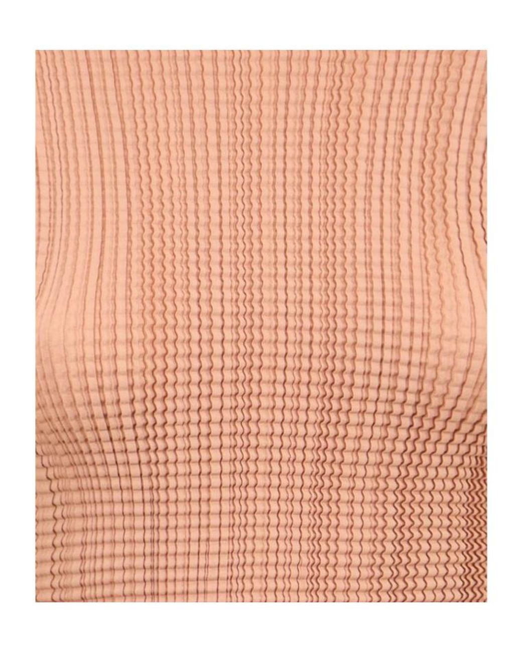 Herno Pink Pleated Fitted Short Sleeve Top