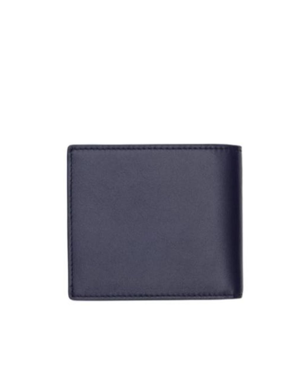 Burberry Blue Pop Check Bifold Wallet for men