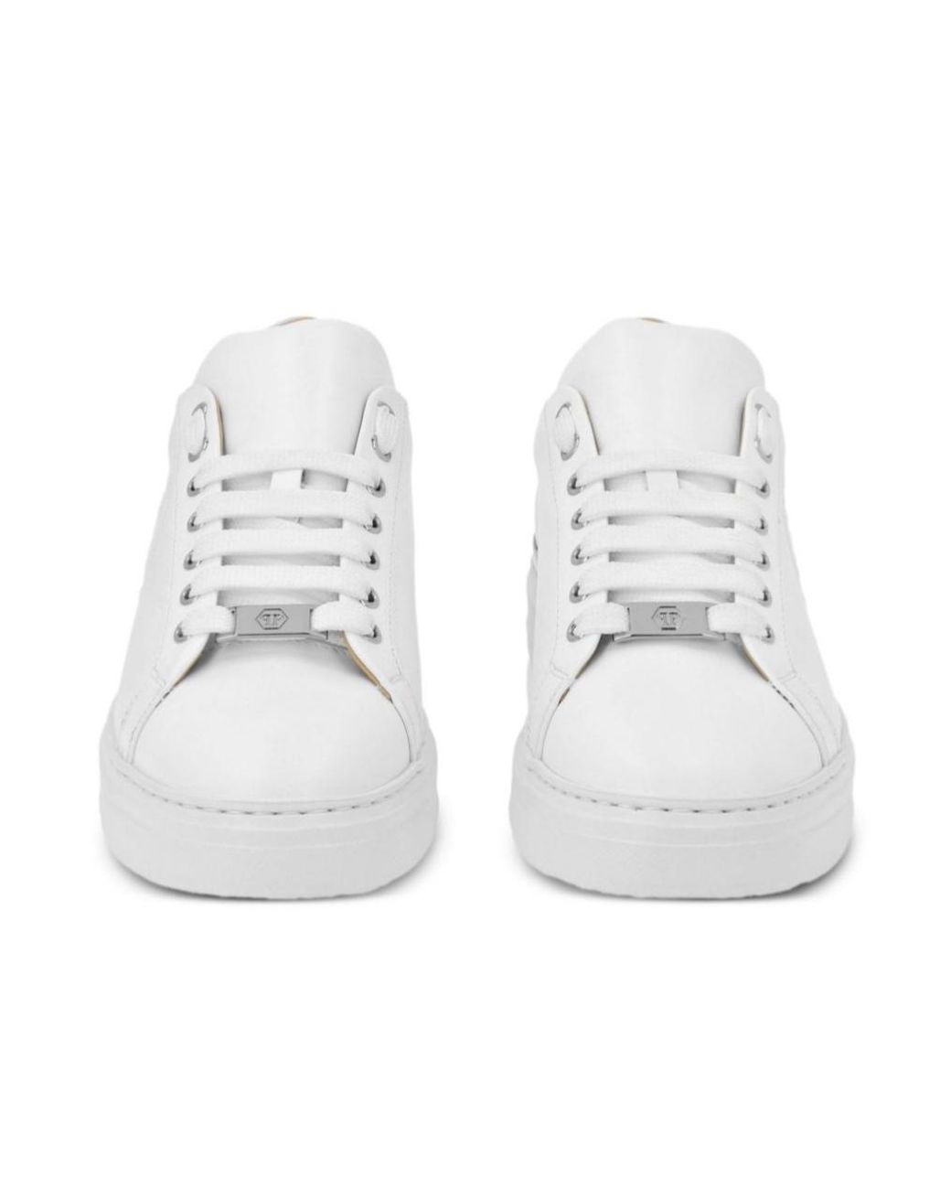 Philipp Plein White Sneakers With Contrasting Heel Counter for men