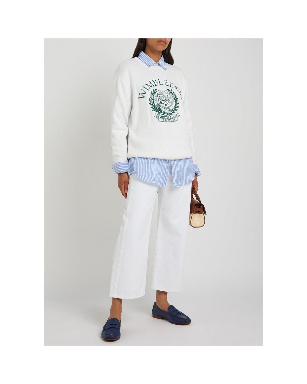 Polo Ralph Lauren White Comfortable Cotton Knitted Sweater