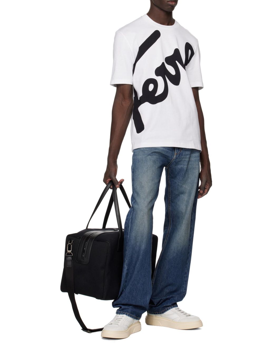Ferragamo Black Logo Shoulder Bag for men