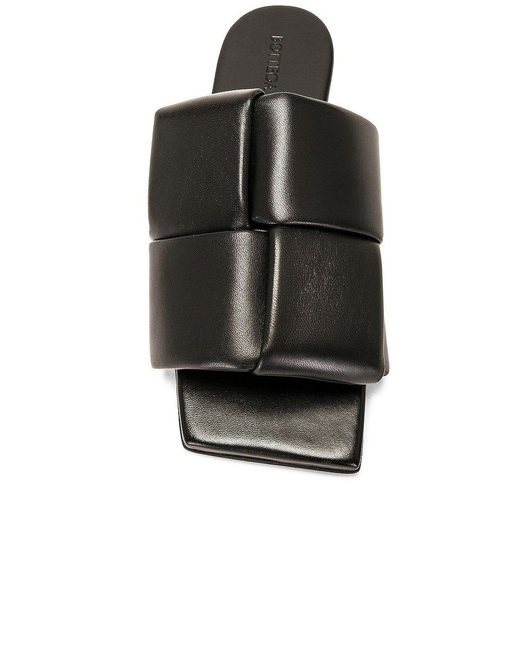 Bottega Veneta Black Padded Slip-On Sandals