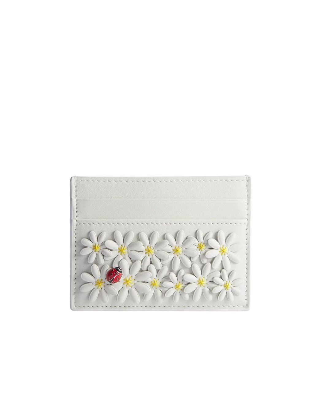 Dior White Jardin Freesia Card Holder
