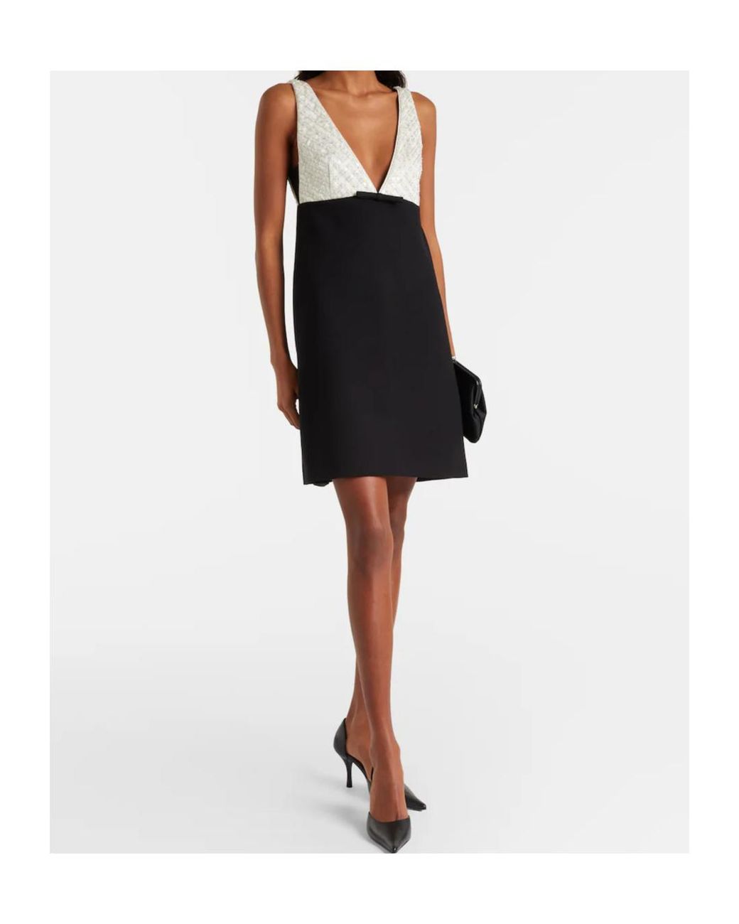 Dorothee Schumacher Black Emotional Essence Bow-Detail Sequined Minidress