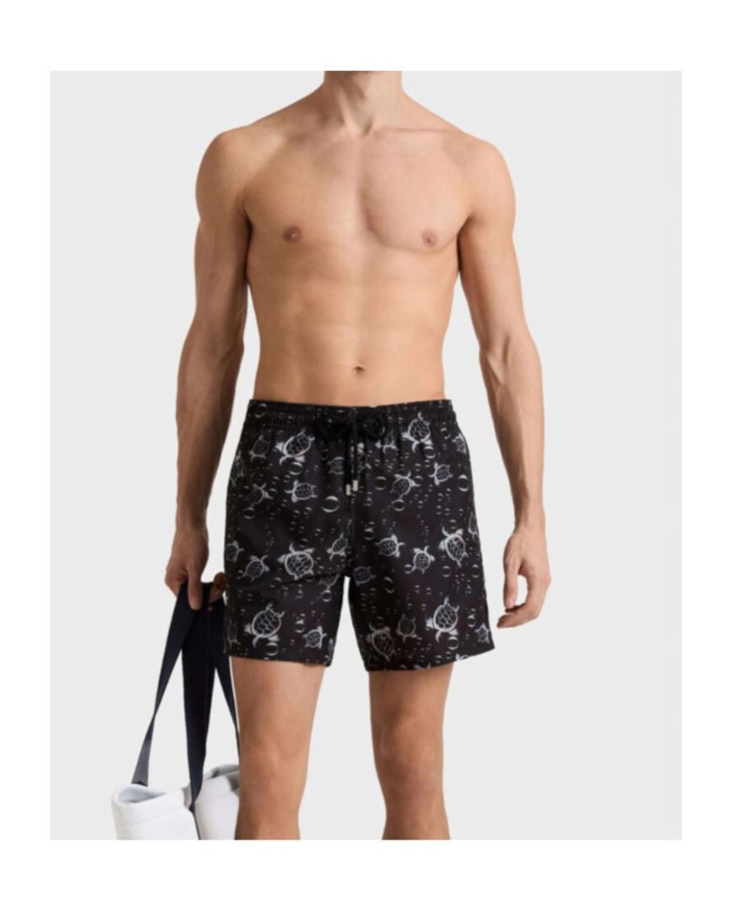 Vilebrequin Gray Bubble Turtles Swim Shorts for men