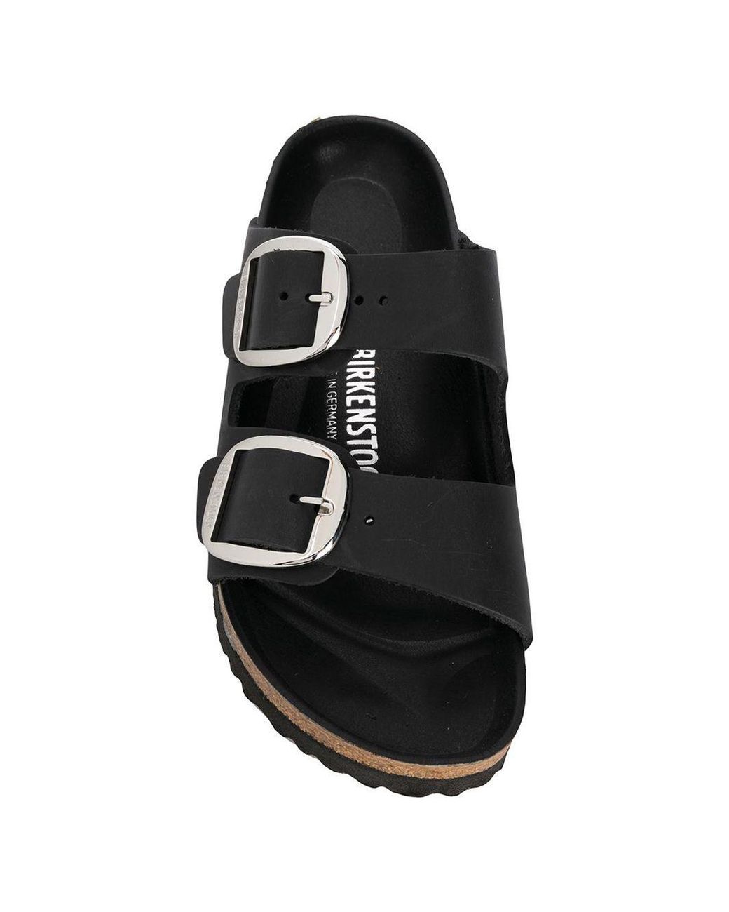 Birkenstock Black Arizona Big Buckle Slides