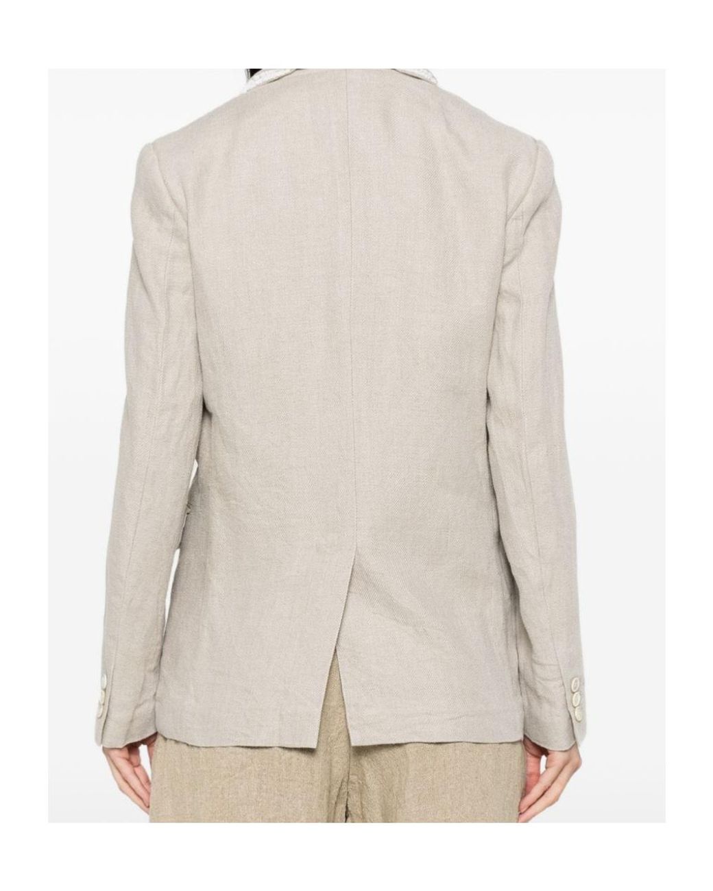 Comme des Garçons White Long Sleeve Jacket