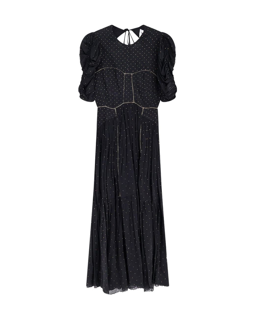 Isabel Marant Black Sichene Polka Dot Dress