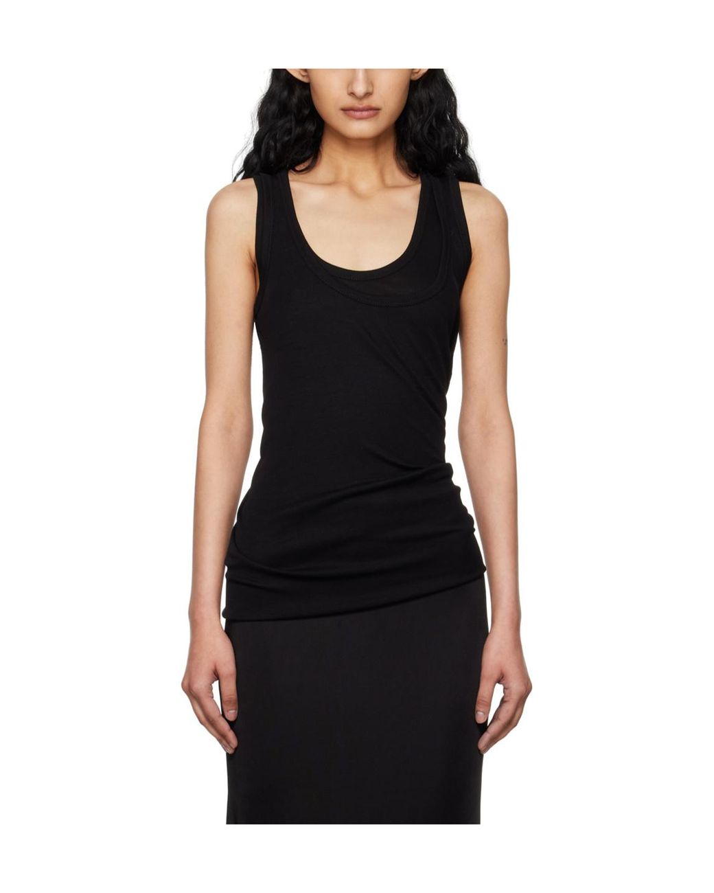 Helmut Lang Black Layered Vest