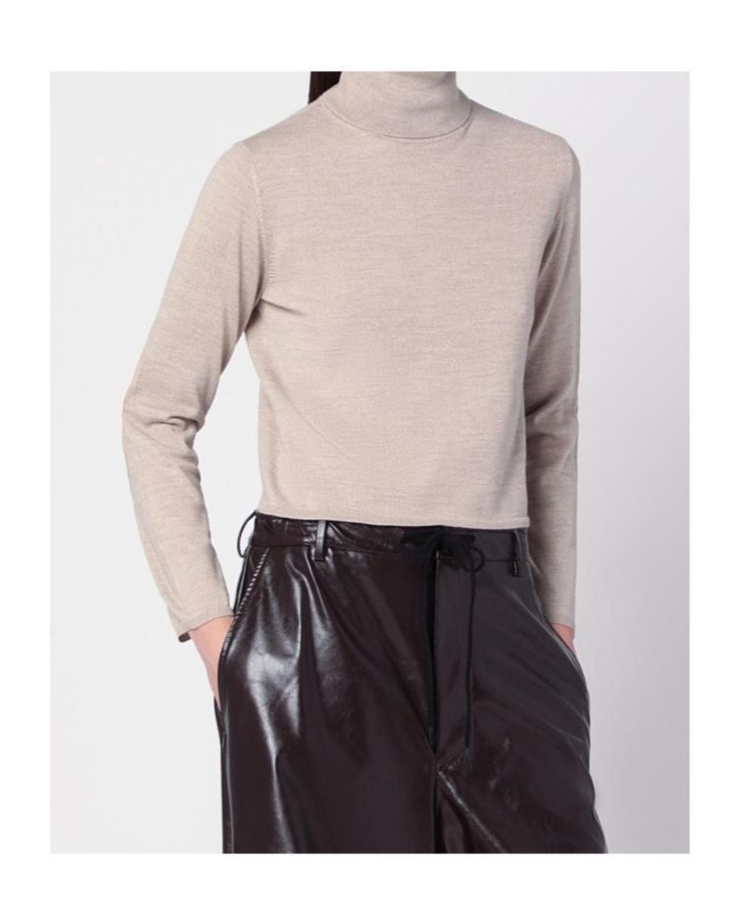MM6 by Maison Margiela Gray Knitted Jumper