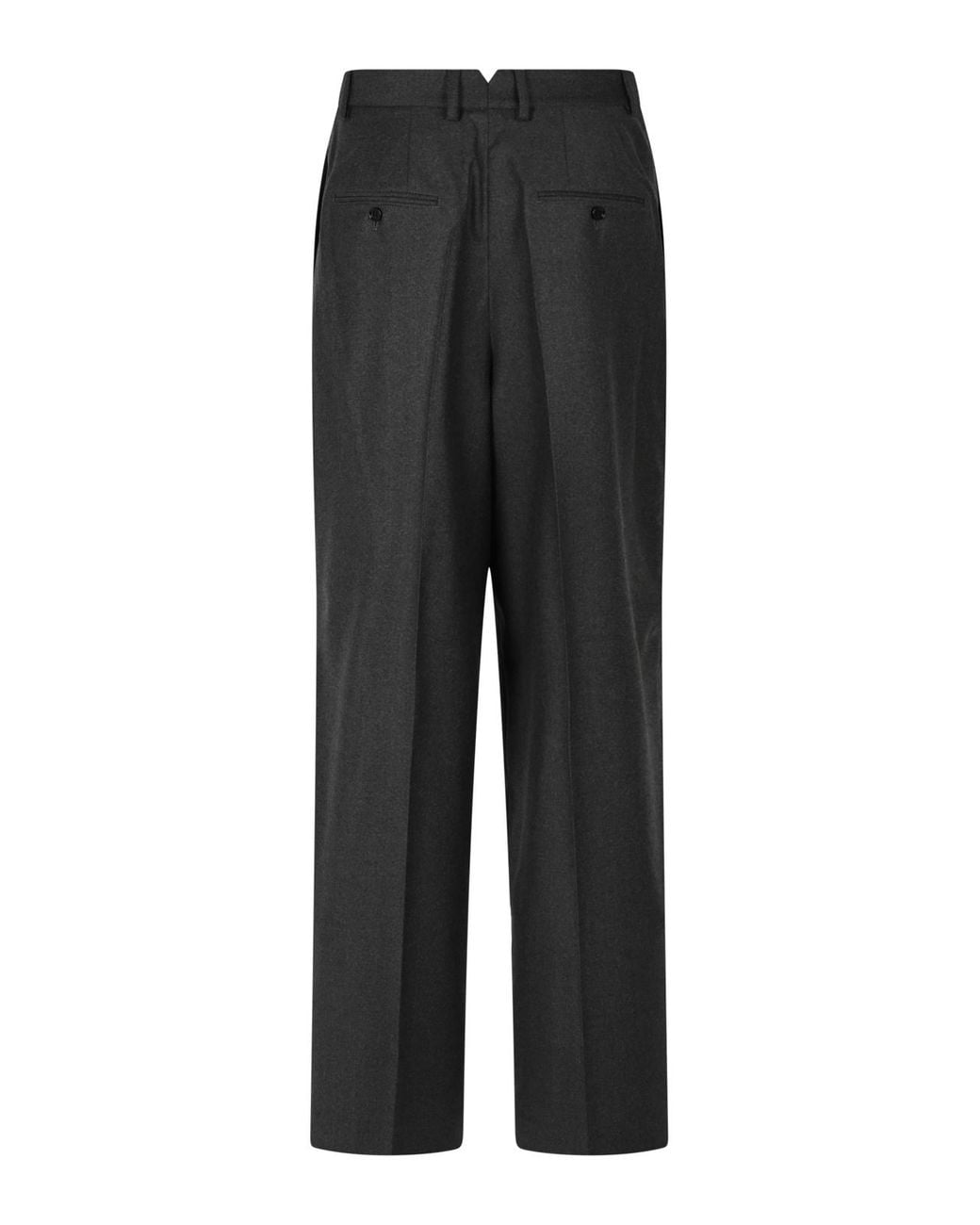 AMI Gray Casual Trousers With Belt Loops