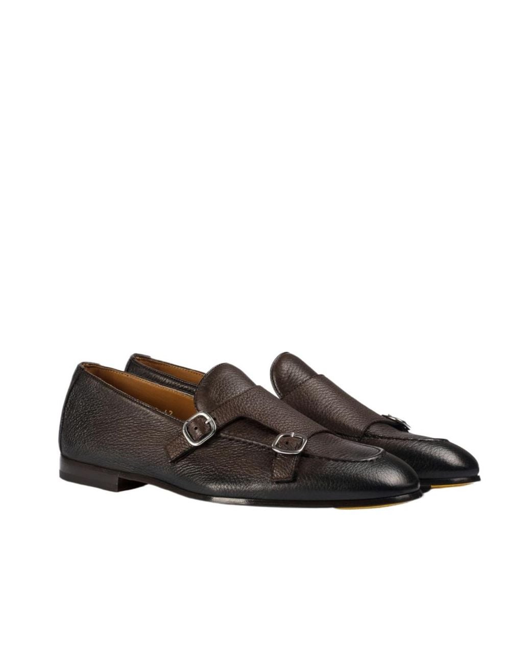 Doucal's Brown Buckled Penny Loafers for men