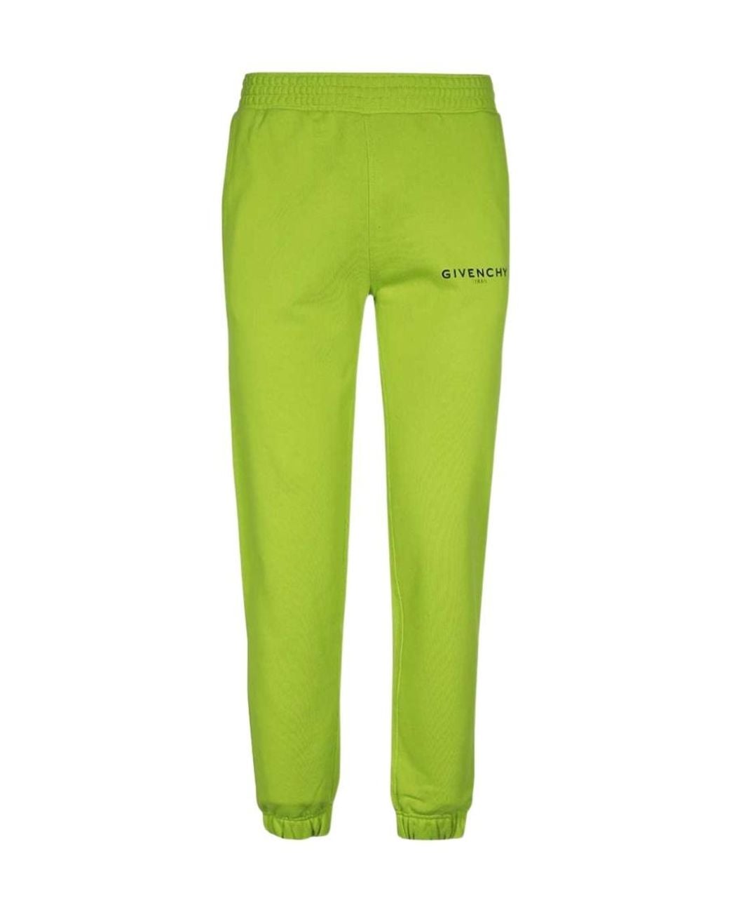 Givenchy Green Logo Sweatpants for men