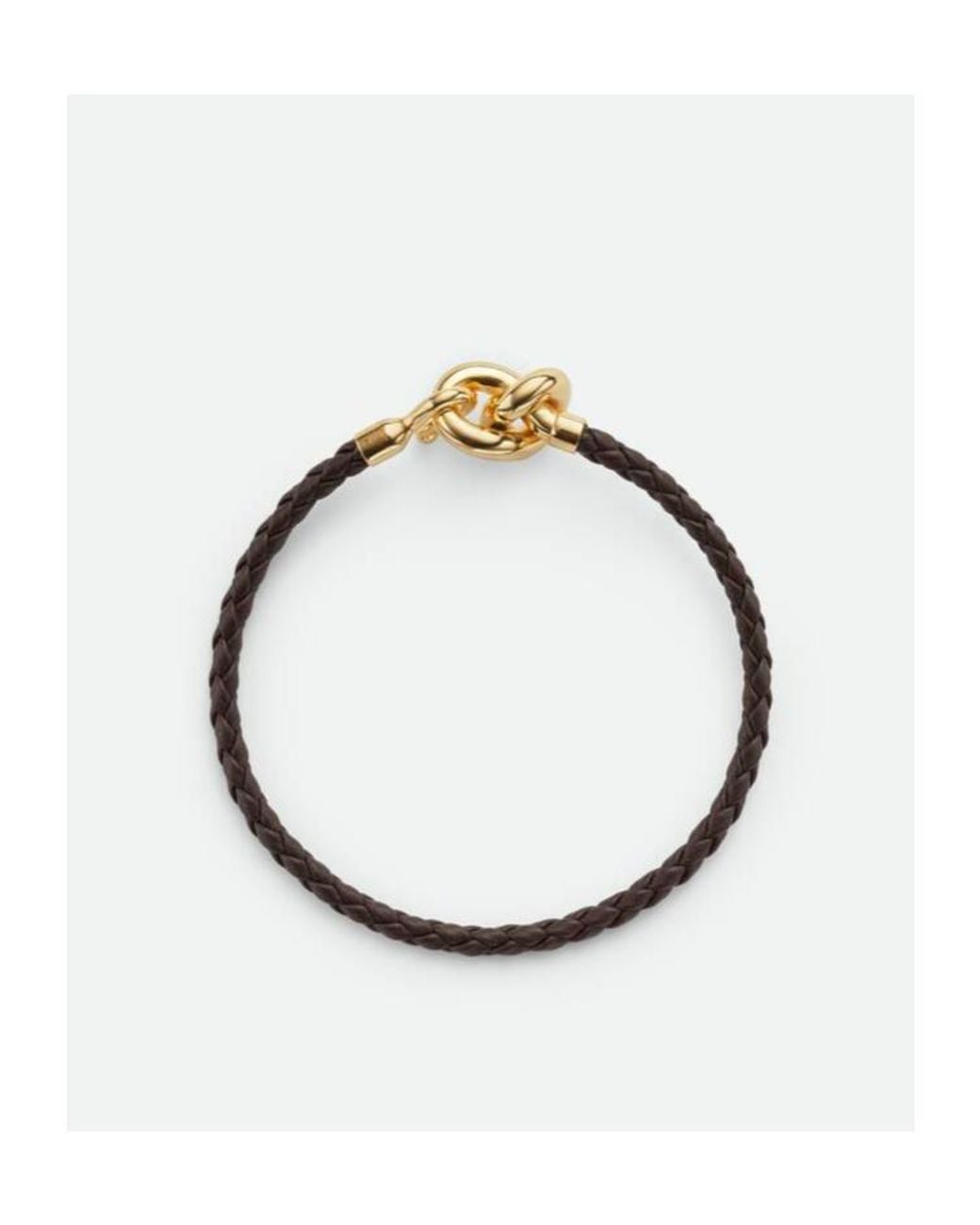 Bottega Veneta White Leather Knot Bracelet