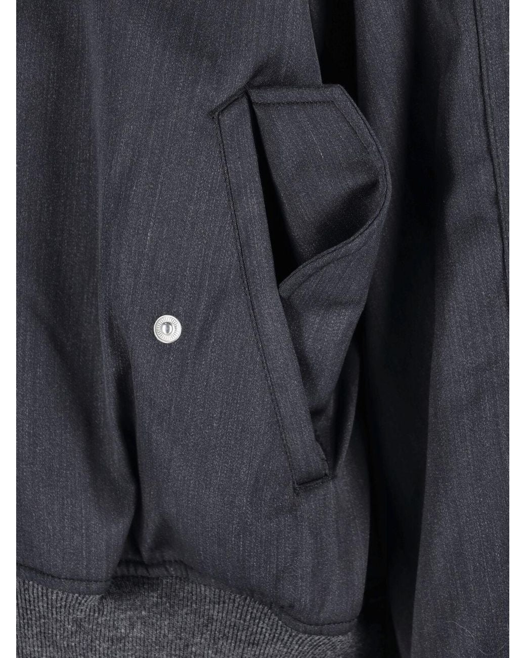 Entire studios Black Zip-Up Bomber Jacket for men