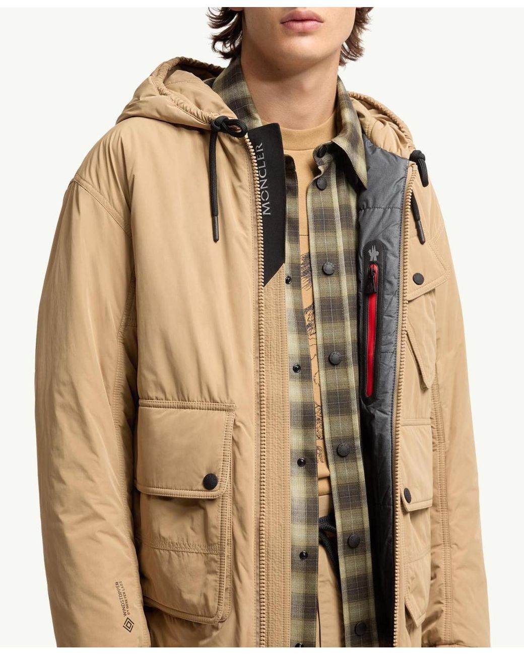 Moncler Natural Ober Short Padded Jacket for men
