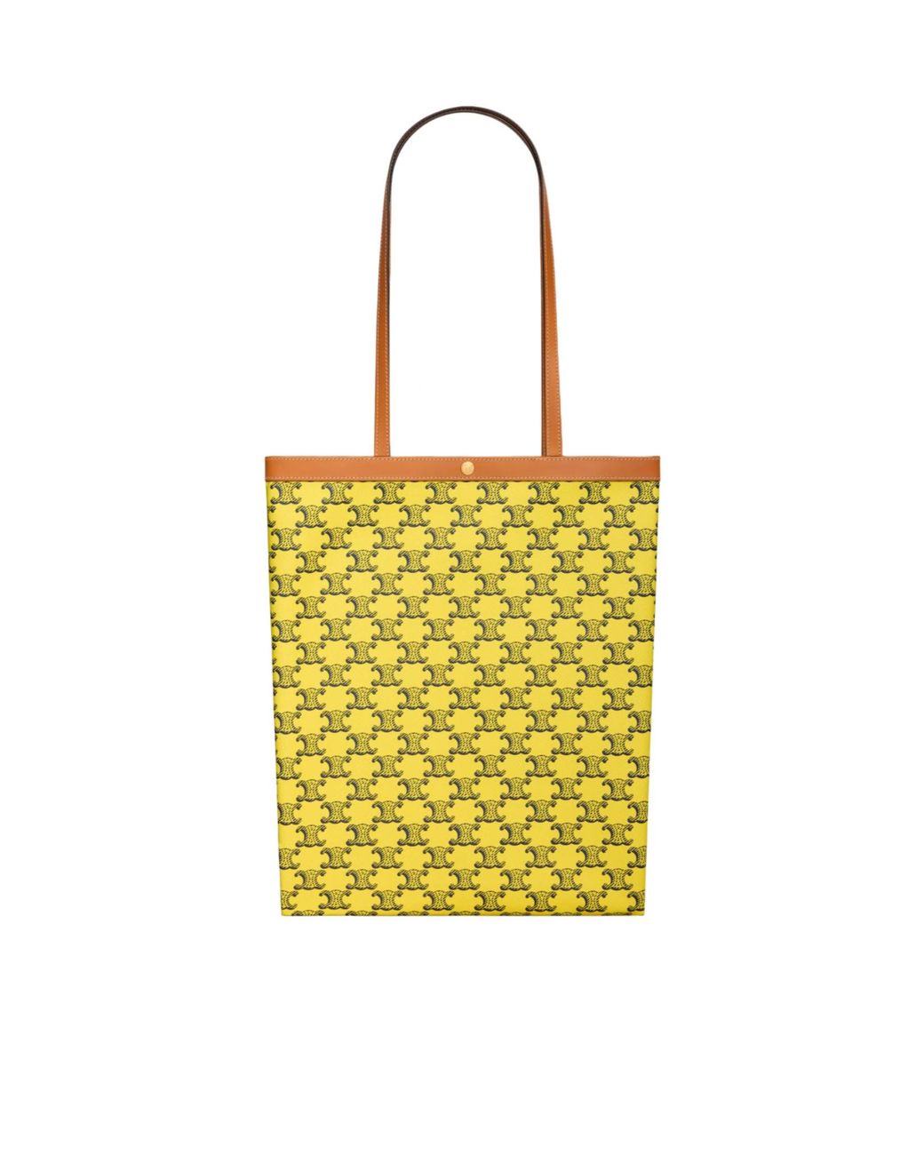 Céline Yellow Medium Flat Shopper