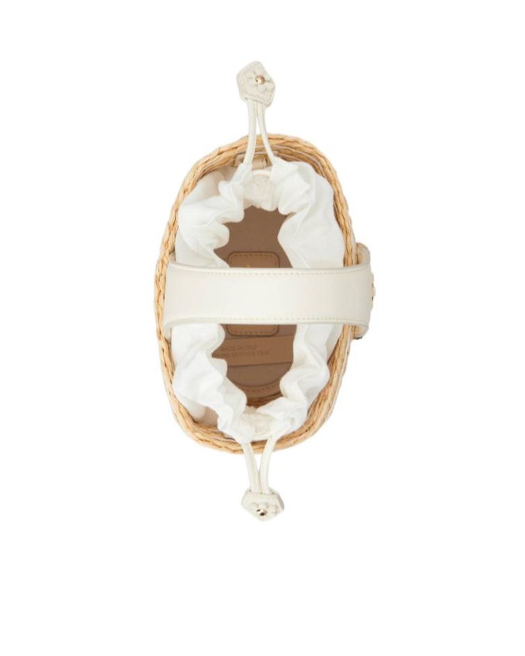 Roger Vivier White Viv Skate Mini Bucket Bag