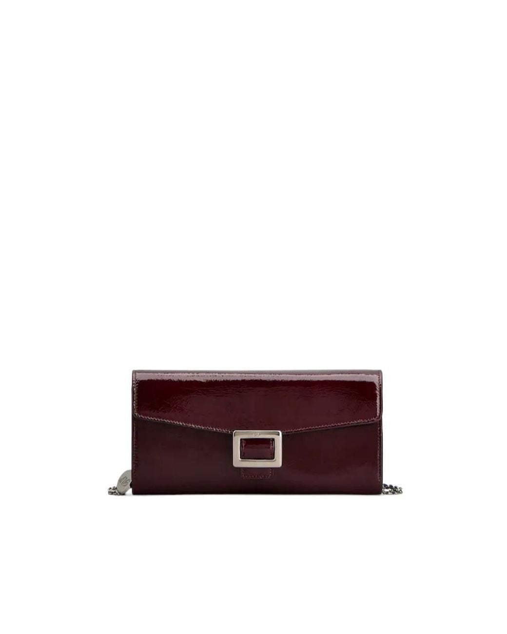 Roger Vivier Purple Belle Vivier Chain Wallet