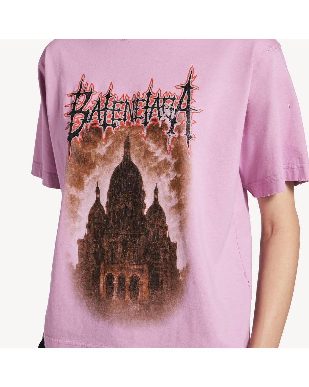 Balenciaga Pink Sacré Cœur Tshirt