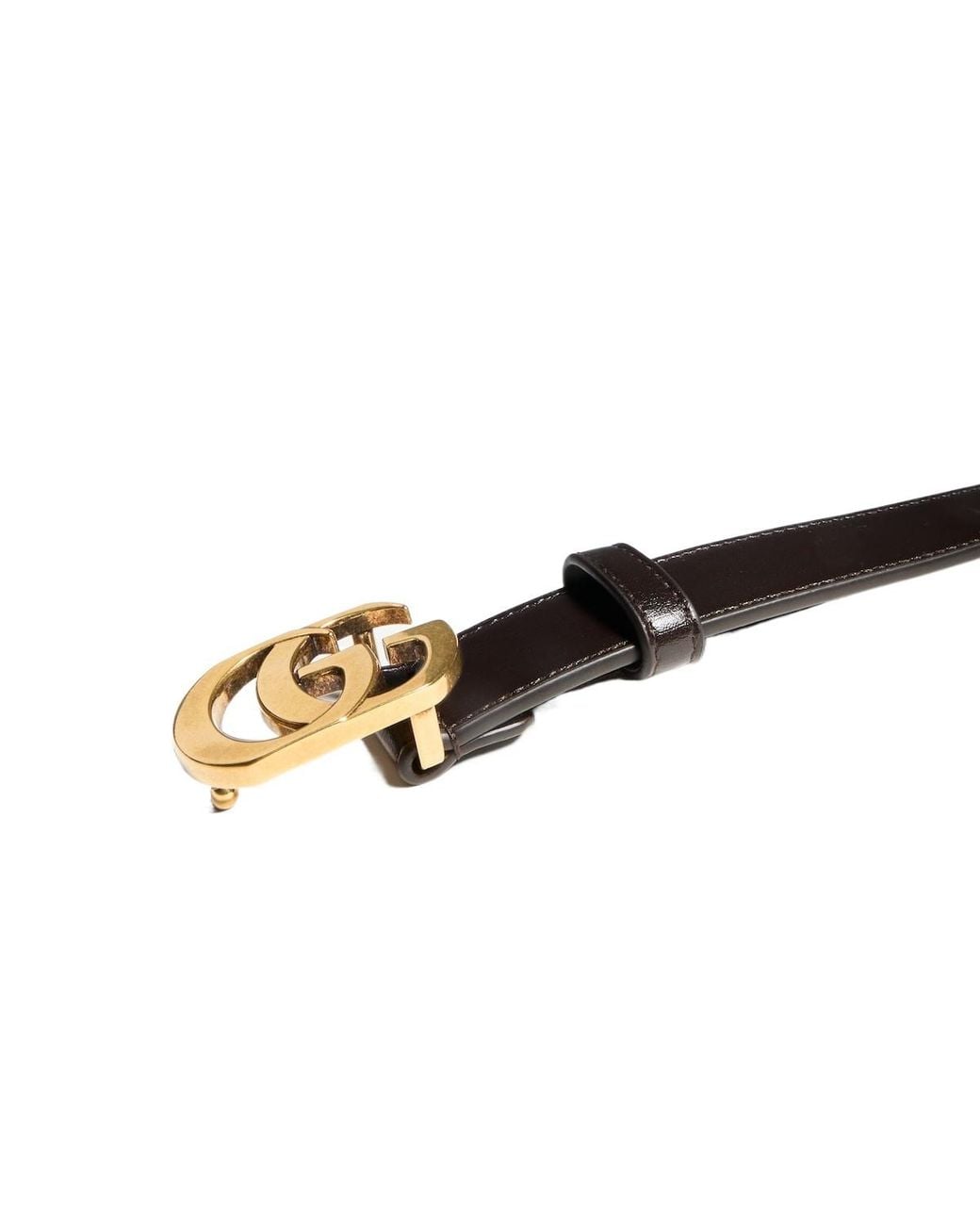 Gucci White Cut Gg Marmont Belt