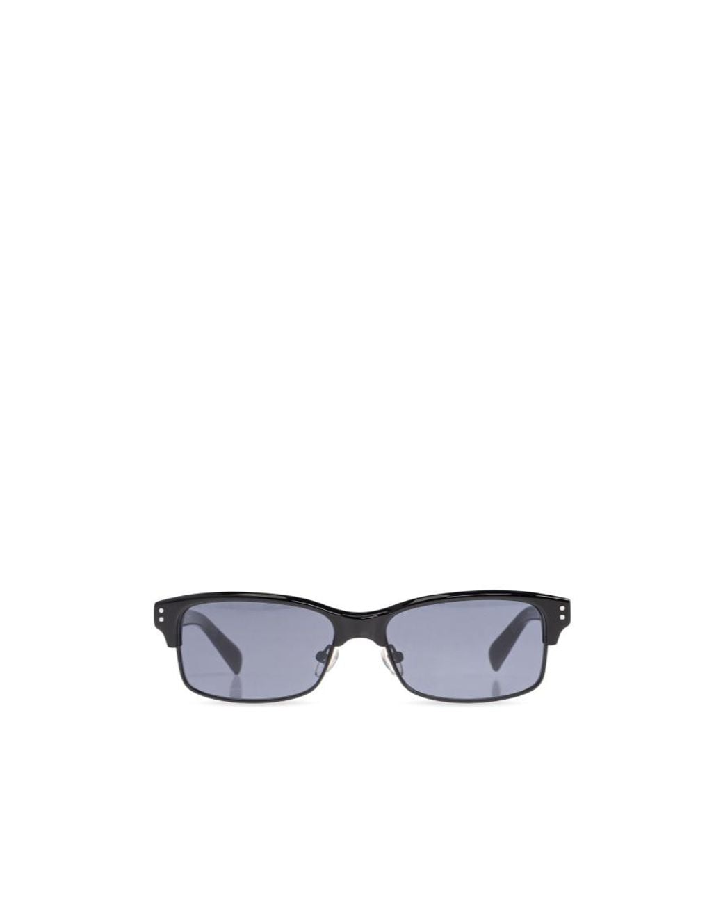 Jacquemus White Rectangle-Frame Sunglasses