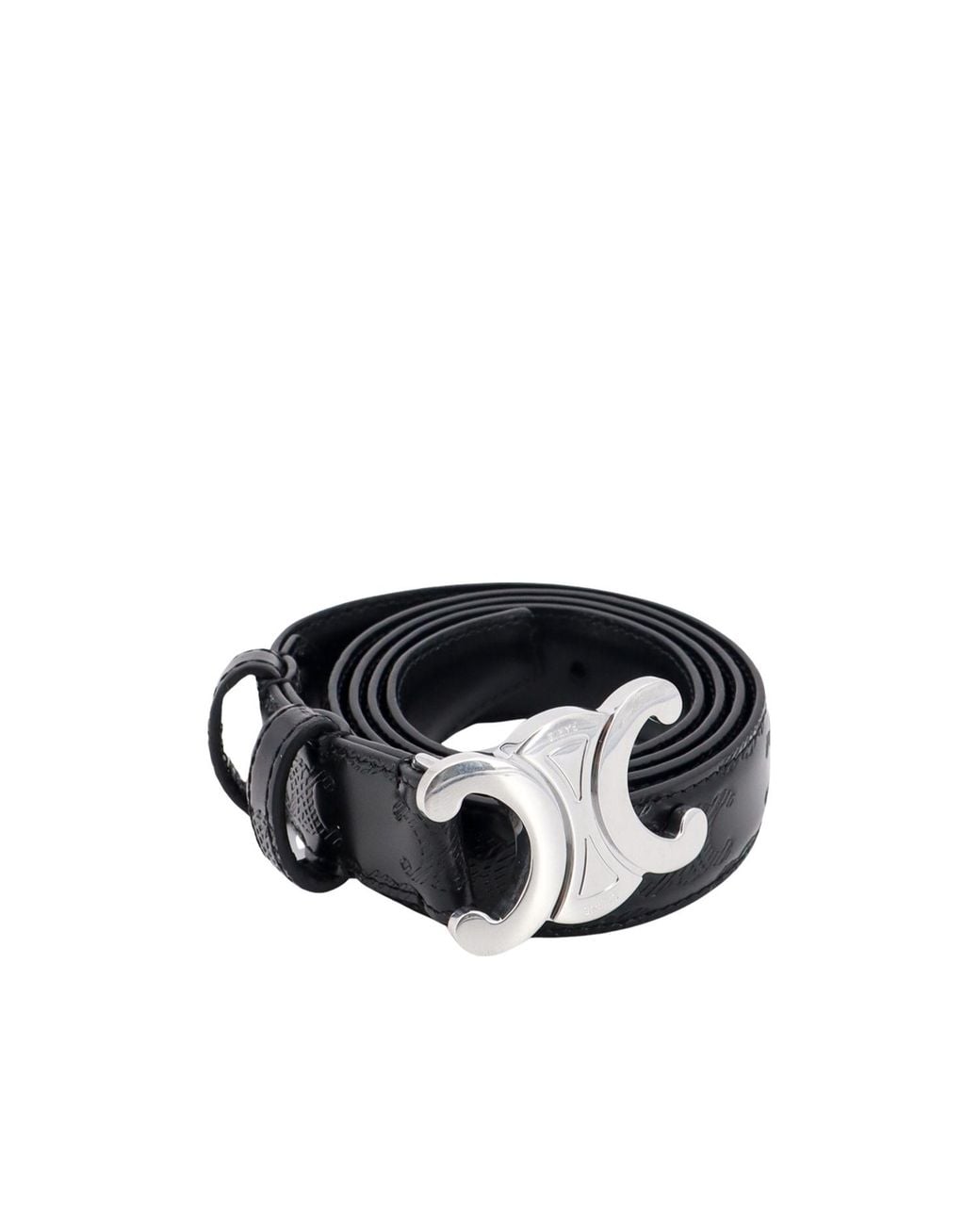 Céline White Medium 25Mm Triomphe Belt for men