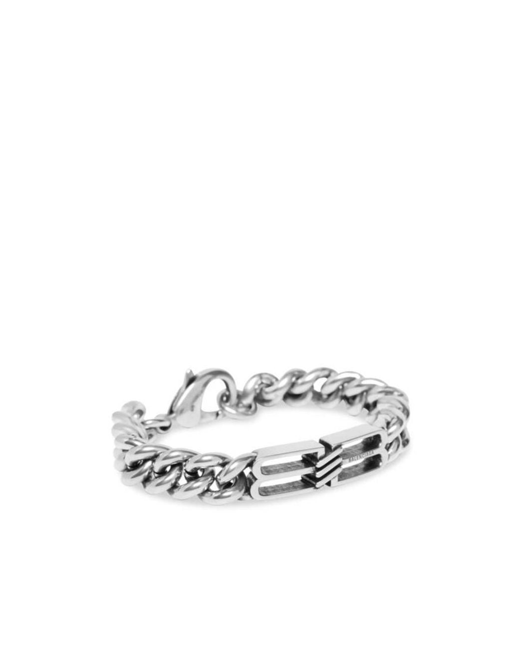 Balenciaga White Bb Icon Bracelet
