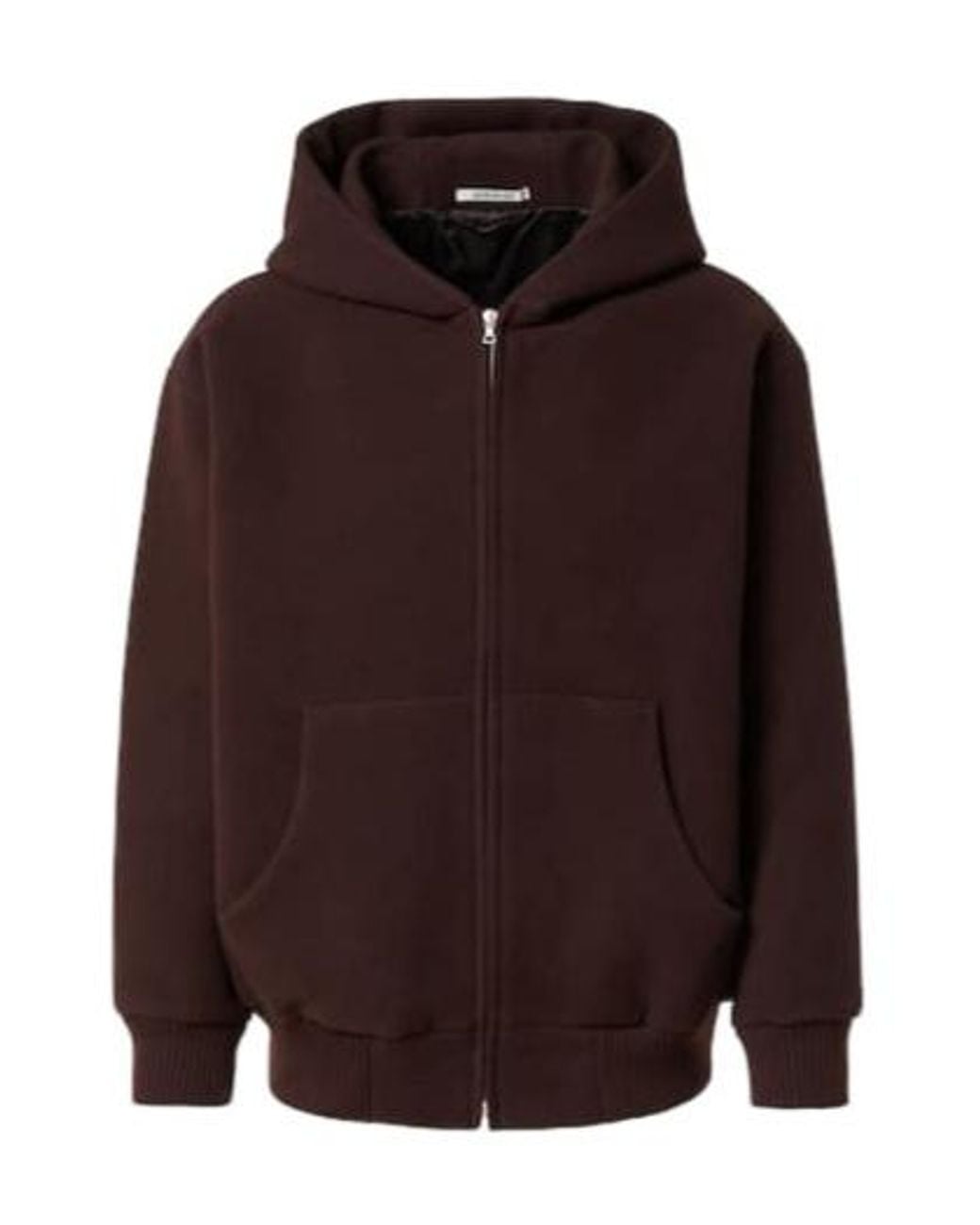 Auralee Purple Hooded Zip-Up Sweatshirt for men
