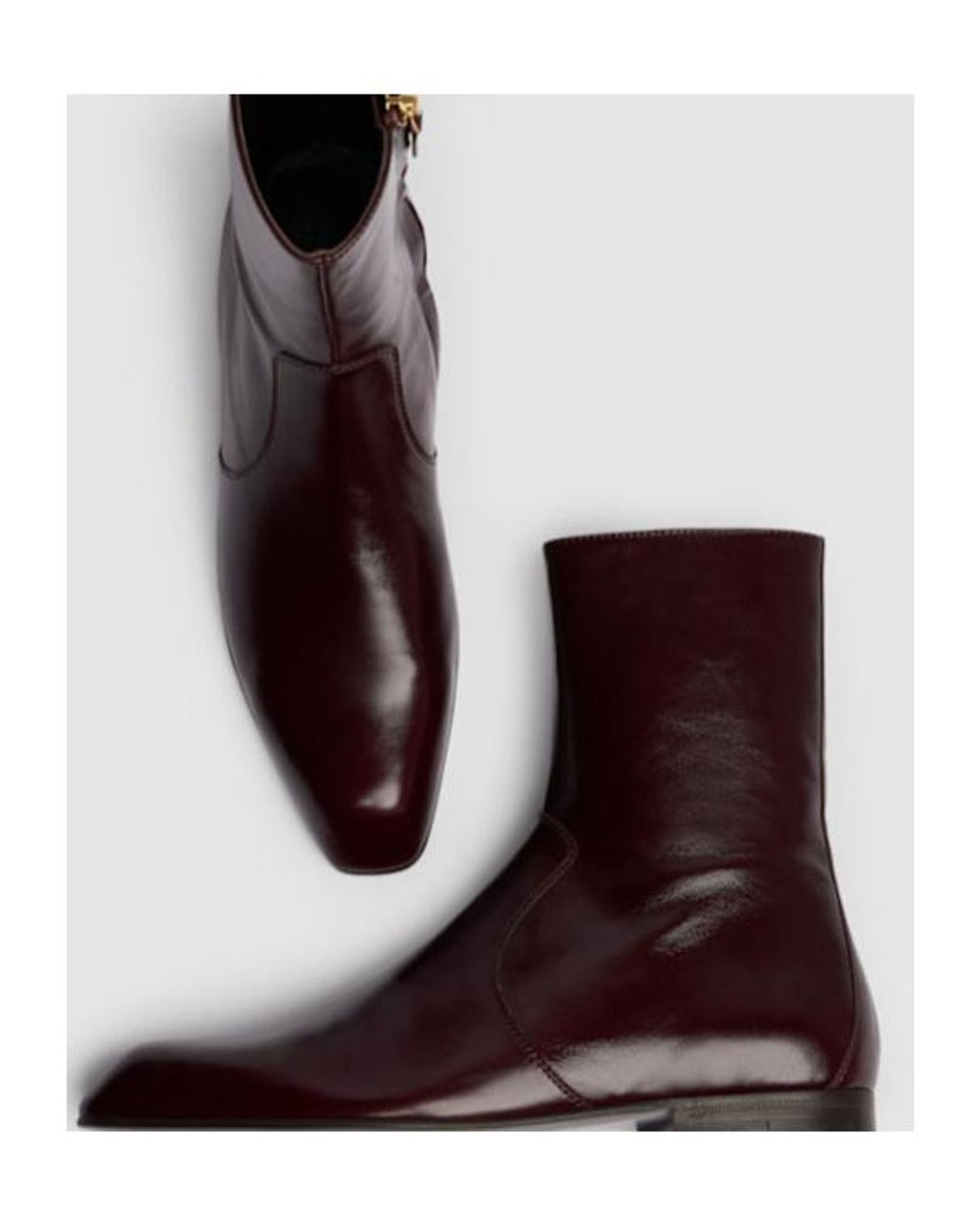 Khaite Brown 85Mm Nevada Stretch Leather Ankle Boots
