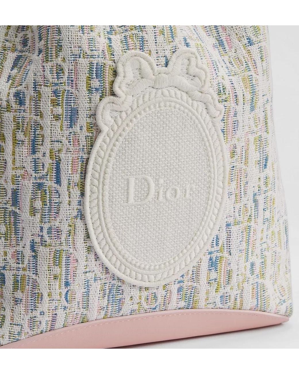 Dior Gray Blooming Mini Bucket Bag
