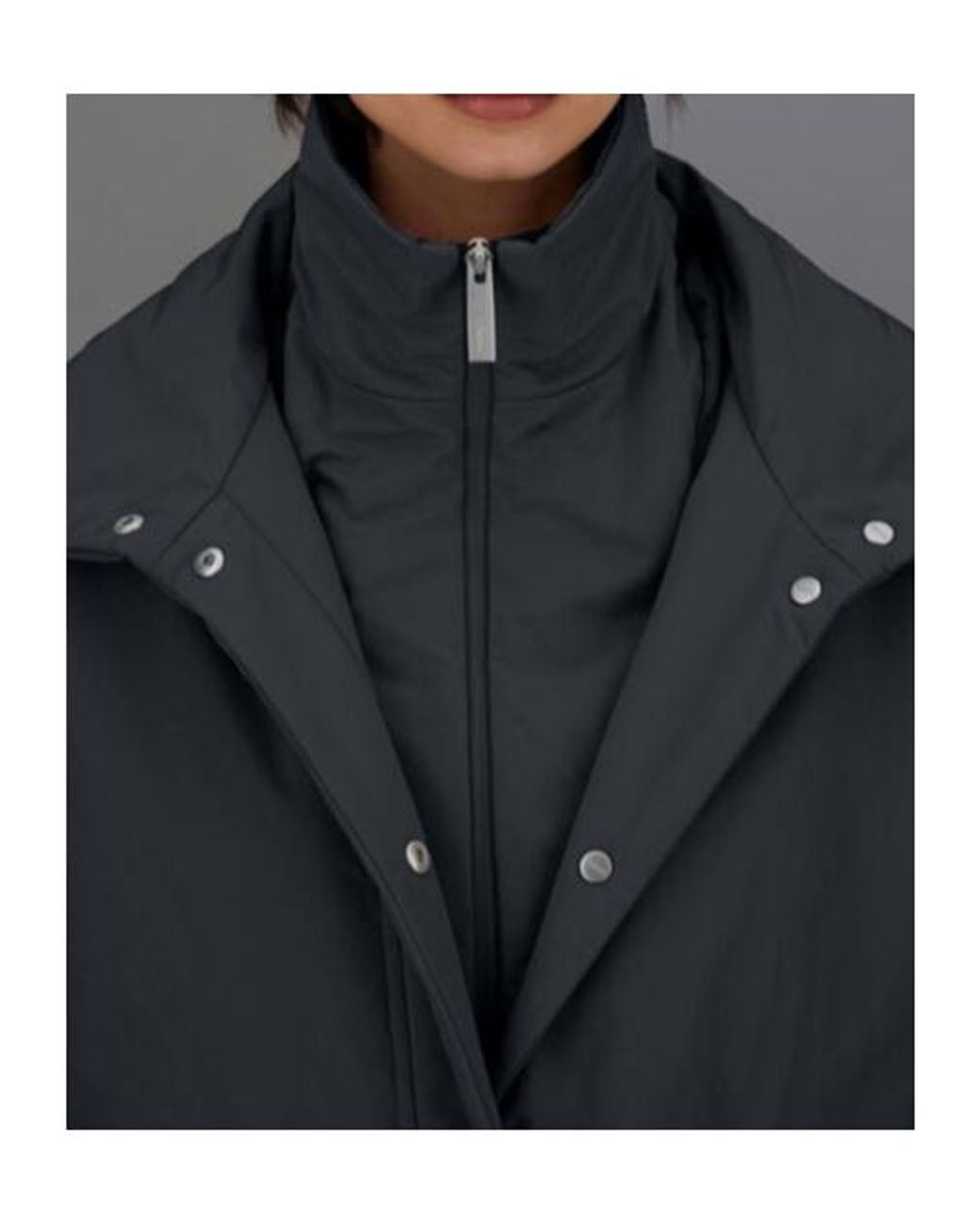 Herno Blue Laminar High-Neck Jacket