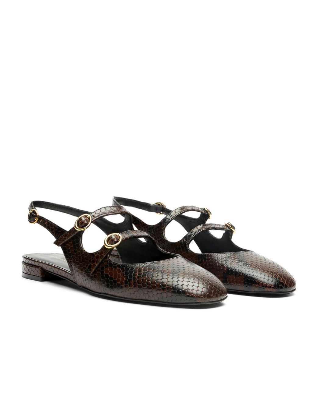 Stuart Weitzman Black Benni Mj Slack-Heeled Shoes