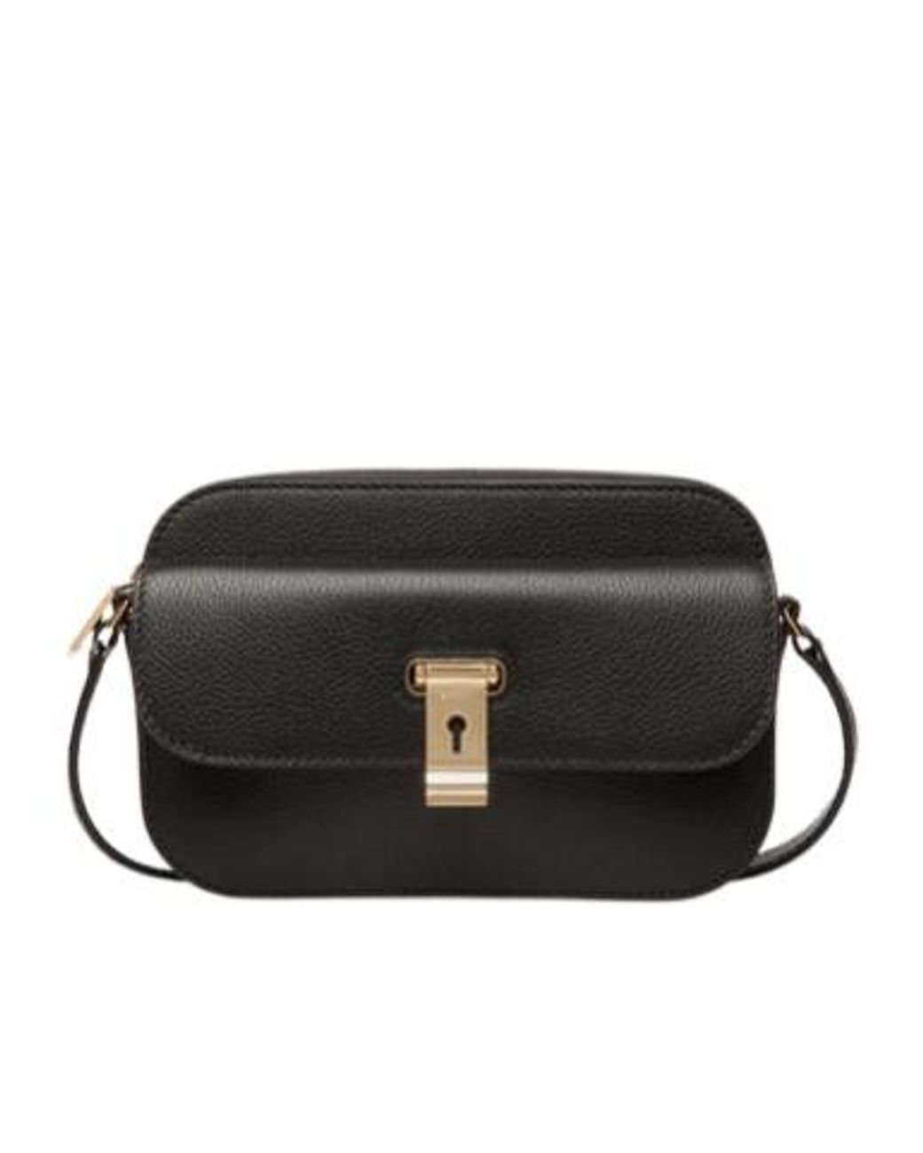 Bally Black Lock Me Small Crossbody Bag