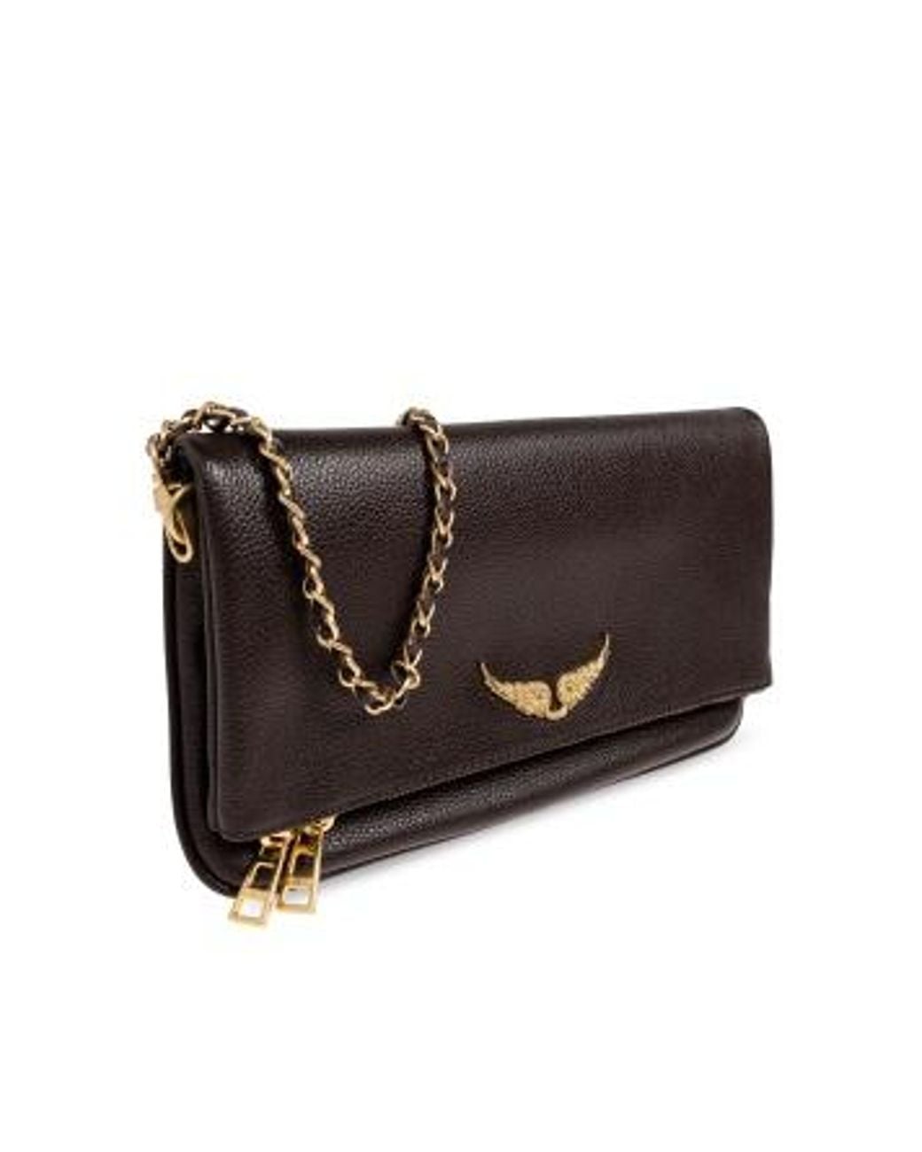 Zadig & Voltaire Black Rock Clutch Bag