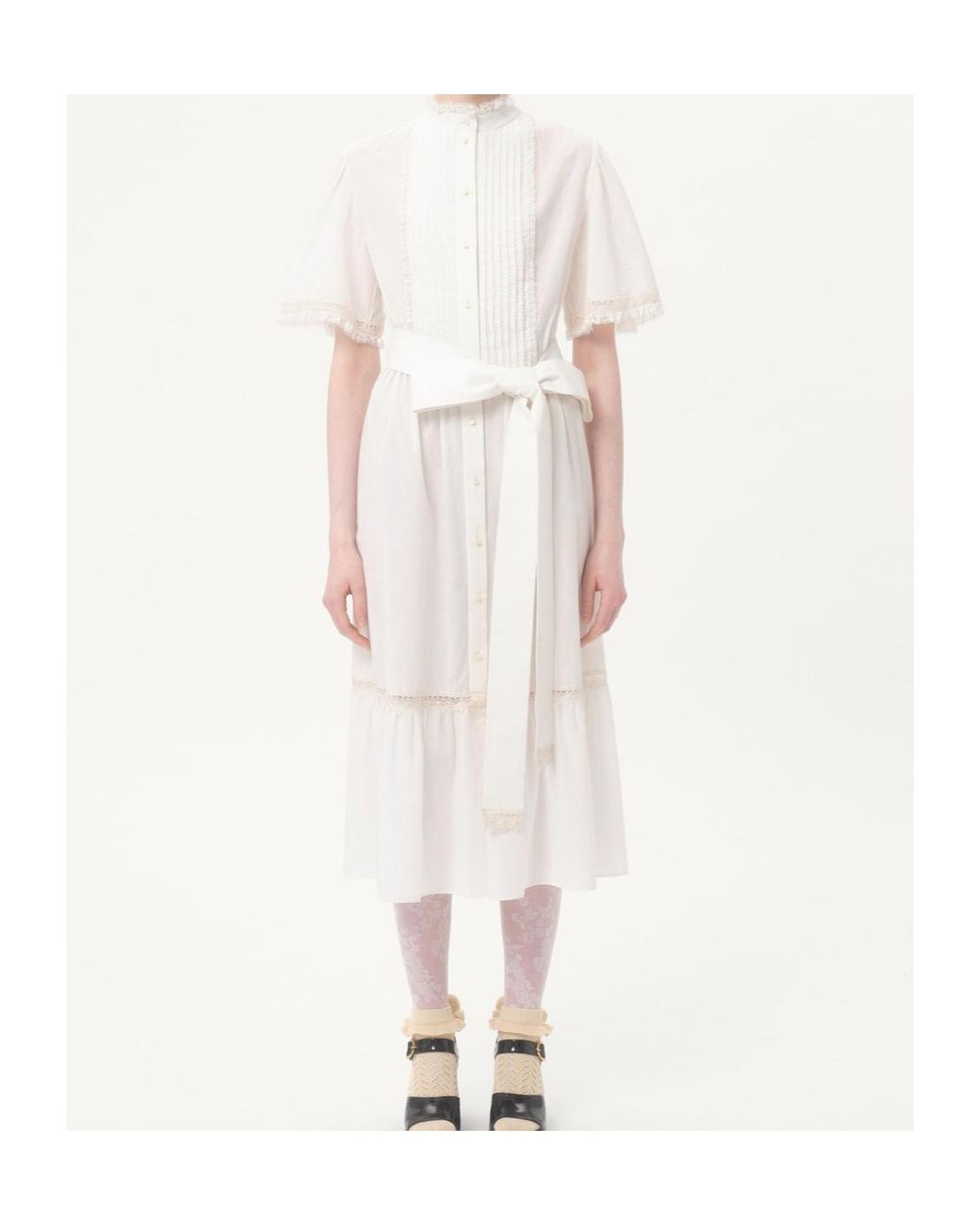 Valentino White Midi Dress